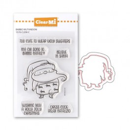 Motivstempel "Santa im Schlüpfer" inkl DIES