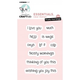 Studio Light Frosty Mornings EN Essentials Clear Stamp