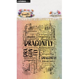 Studio Light Dragonfly Dreams Clear Stamp Grunge Word Cloud
