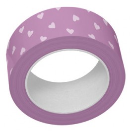 Lawn Fawn Purple Tiny Hearts Washi