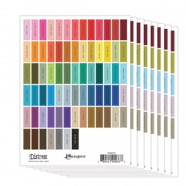 Ranger Tim Holtz Distress Mini Ink Pad Label Sheet Black