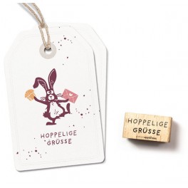 Stempel "Hoppelige Grüße"