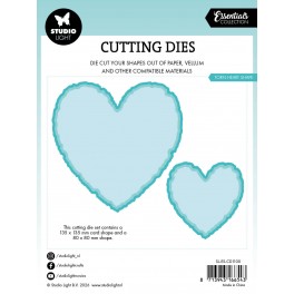 Studio Light Torn Edge Cutting Die Torn Heart Shape